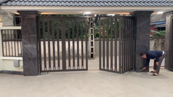 Ứng dụng cổng âm sàn tự động Động cơ cổng âm sàn tự động