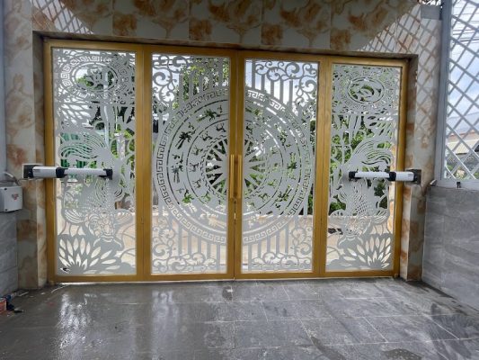 Tổng hợp mẫu cổng tay đòn tự động giá tốt cho công ty, nhà xưởng