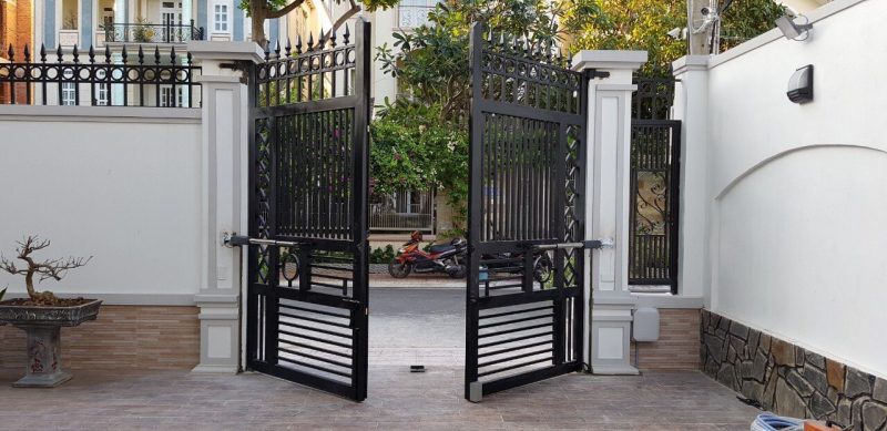 Mẫu cổng tự động cho văn phòng đẹp và thông minh